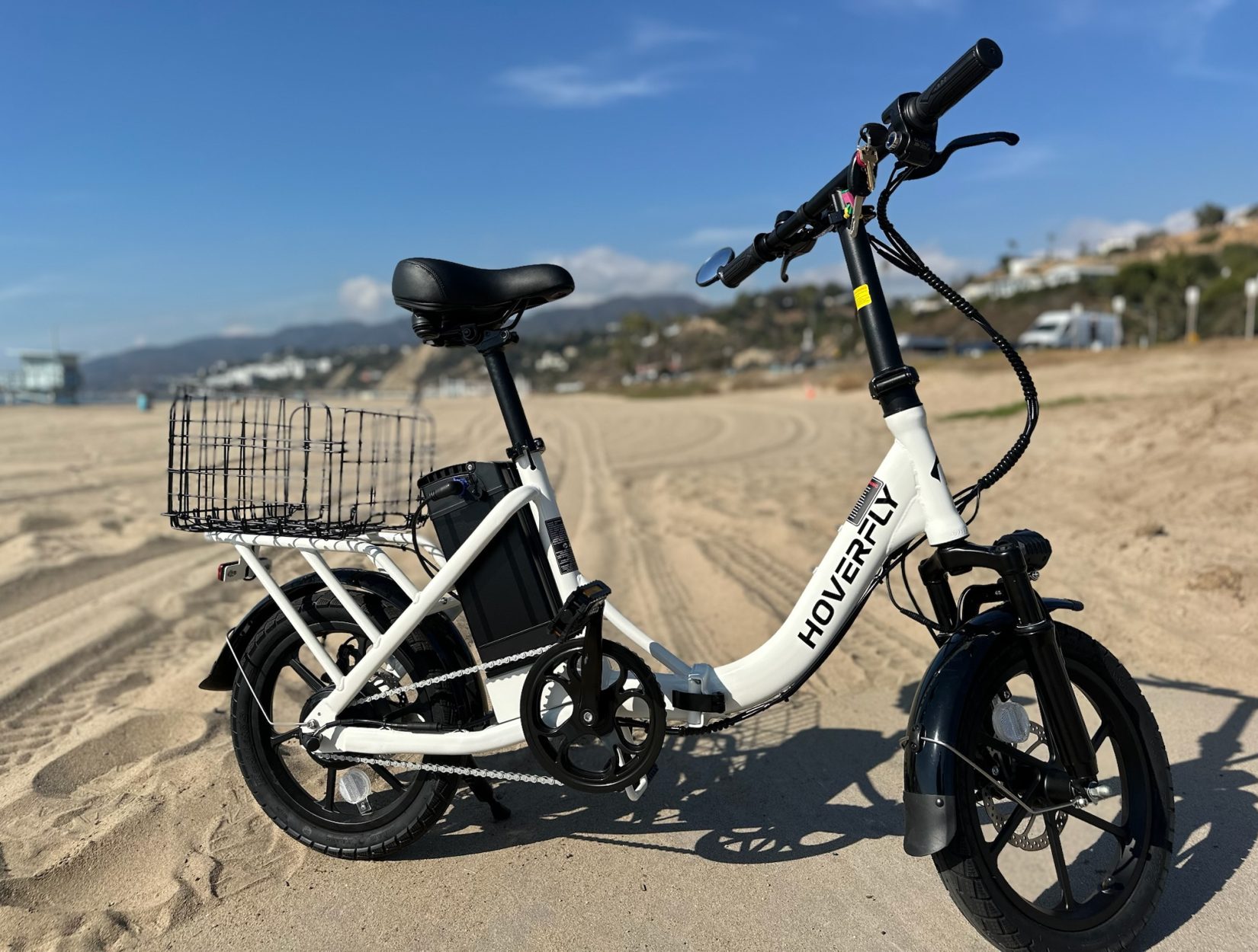 Hoverfly H3 Mini Ebike on the beach