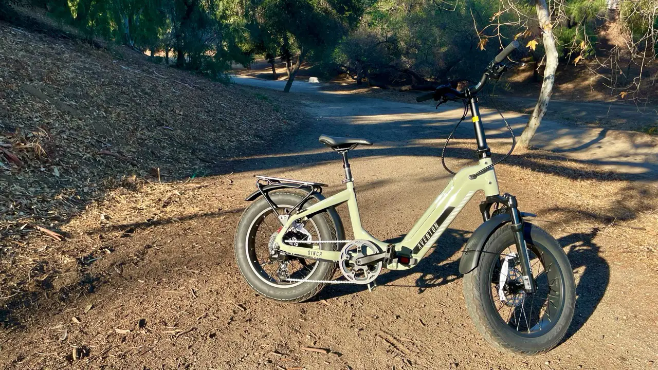 Aventon Sinch 2.5 on a dirt path